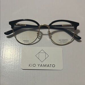 Kio Yamato Black Titanium Glasses